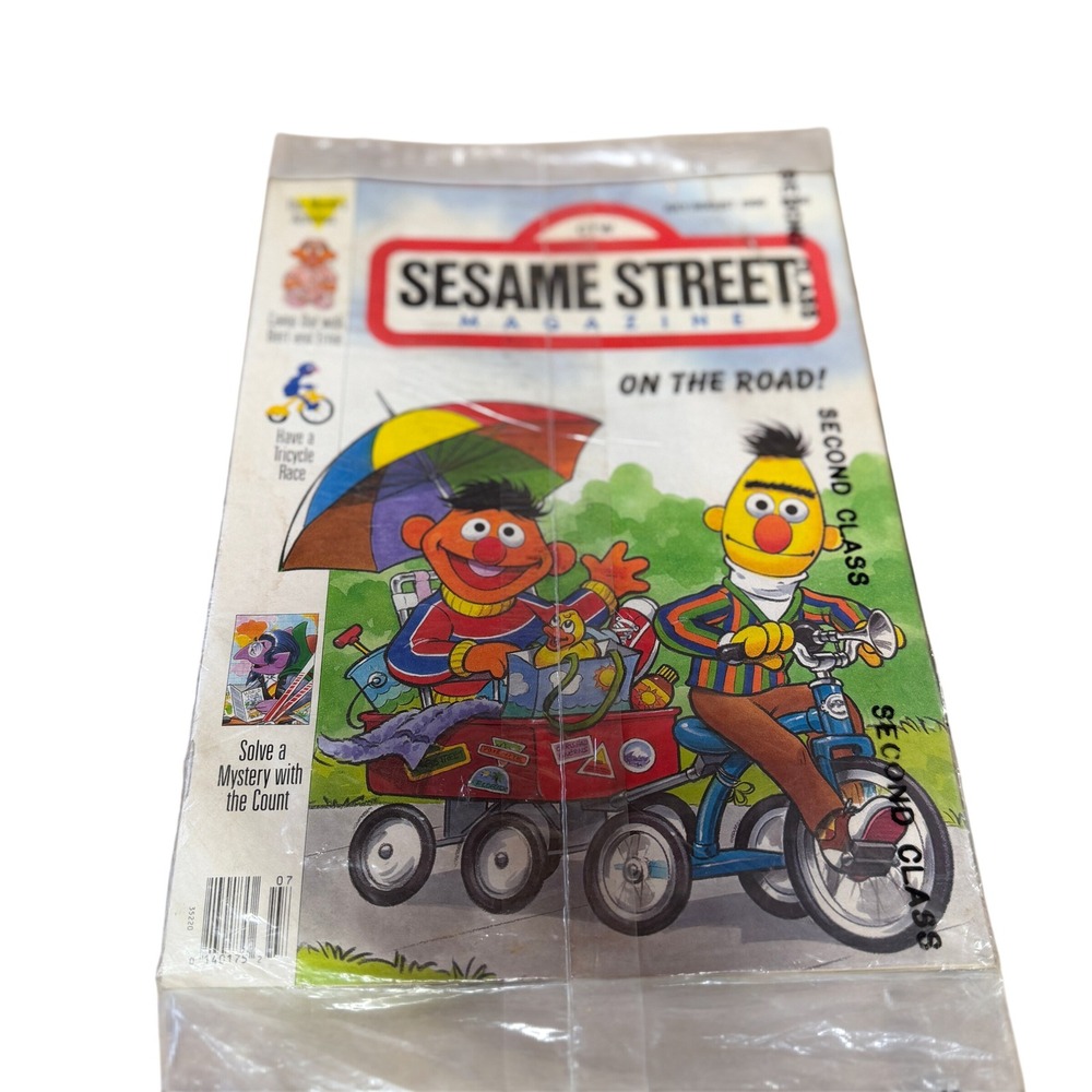 Sesame Street Magazine Vintage July August 1990 Summer Road Trip Retro‎ Kids